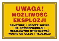 JD054 Uwaga!Możliwość eksplozji