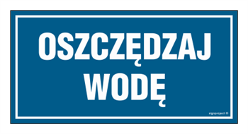 NC072 Oszczędzaj wodę
