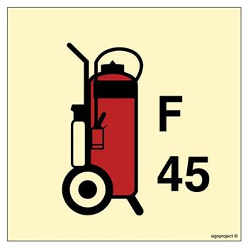 FA089 45L Wheeled foam fire extinguisher