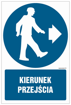 GL057 Kierunek przejścia w prawo - opakowanie 10 sztuk