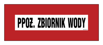 BC101 PPOŻ. zbiornik wody