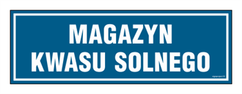 PA349 Magazyn kwasu solnego