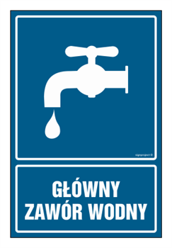 JD056 Główny zawór wody - arkusz 9 naklejek