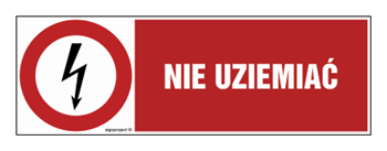 HD009 Nie uziemiać - arkusz 8 naklejek - arkusz 8 naklejek