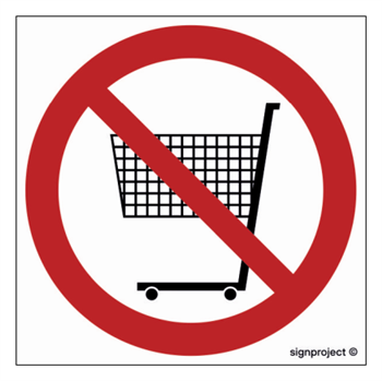 NC040 Zakaz wchodzenia z wózkiem - arkusz 12 naklejek