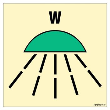 FE112 Space protected by Water fire extinguishing system