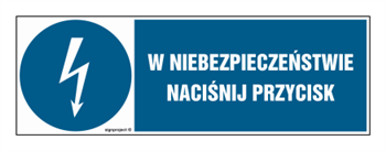 HF011 W niebezpieczeństwie naciśnij przycisk