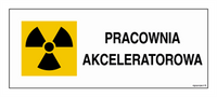 KA017 Znak ostrzegawczy do oznakowania pracowni akceleratorowej