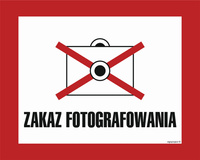JE008 Zakaz fotografowania