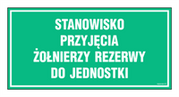 JE015 Stanowisko przyjęcia żołnierzy rezerwy do jednostki
