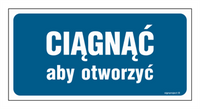 PA395 Ciągnąć aby otworzyć