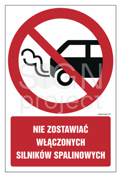 GC020 Nie zostawiać włączonych silników spalinowych