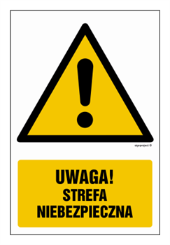 GF049 Uwaga strefa niebezpieczna