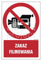 GC053 Zakaz filmowania - opakowanie 10 sztuk