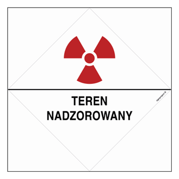 KA016 Znak ostrzegawczy do oznakowania terenu nadzorowanego