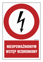 HC010 Nieupoważnionym wstęp wzbroniony - arkusz 9 naklejek