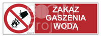 GC089 Zakaz gaszenia wodą