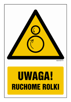 GF078 Uwaga! Ruchome rolki