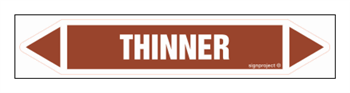 JF448 THINNER - arkusz 5 naklejek