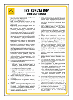IAC01 Instrukcja BHP przy szlifierkach