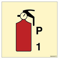 FA084 1kg Powder fire extinguisher
