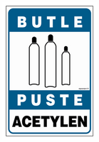JD047 Butle puste acetylen