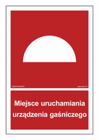 BB003 Miejsce uruchamiania urządzenia gaśniczego - arkusz 9 naklejek