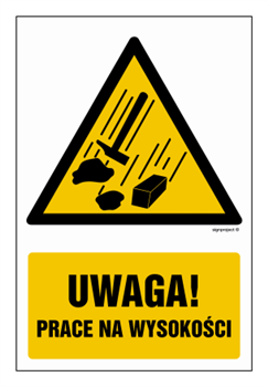 GF027 Uwaga - prace na wysokości