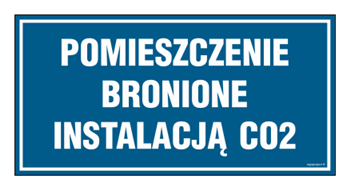 PA558 Pomieszczenie bronione instalacją CO2 - arkusz 6 naklejek