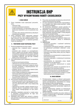IAB14 Instrukcja BHP przy wykonywaniu robót ciesielskich