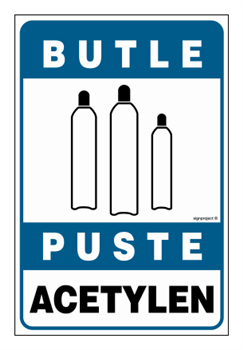 JD047 Butle puste acetylen