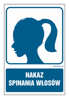 RB041 Nakaz spinania włosów