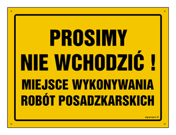 OA014 Prosimy nie wchodzić! Miejsce wykonywania robót posadzkarskich