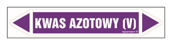 JF240 KWAS AZOTOWY (V) - arkusz 5 naklejek