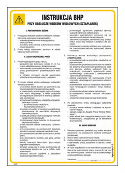 IAE03 Instrukcja BHP przy obsłudze wózka widłowego - sztaplarki