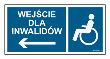 NC114 Wejście dla inwalidów w lewo