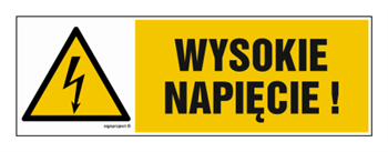 HB003 Wysokie napięcie - arkusz 8 naklejek - arkusz 8 naklejek