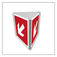 BA812 Kierunek do miejsca rozmieszczenia sprzętu pożarniczego lub urządzenia ostrzegającego (3D dościenny)