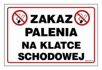 NC108 Zakaz palenia na klatce schodowej