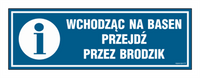 PA545 Wchodząc na basen przejdź przez brodzik