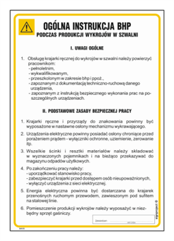 IAA18 Ogólna instrukcja BHP podczas produkcji wykrojów w szwalni