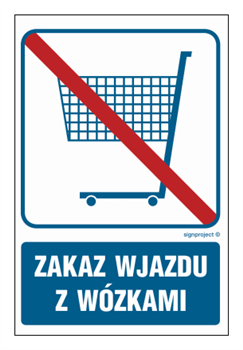 RB509 Zakaz wjazdu z wózkami