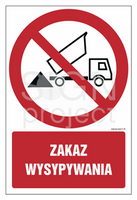GC034 Zakaz wysypywania - opakowanie 10 sztuk