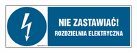 HF021 Nie zastawiać! Rozdzielnia elektryczna