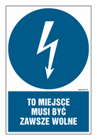 HE013 To miejsce musi być zawsze wolne