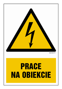 HA025 Prace na obiekcie - arkusz 9 naklejek