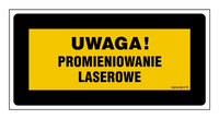 KB002 Uwaga! Światło laserowe