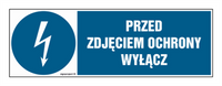 HF014 Przed zdjęciem ochrony wyłącz