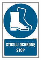 GL007 Stosuj ochronę stóp - opakowanie 10 sztuk