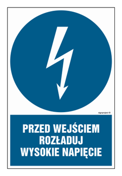 HE007 Przed wejściem rozładuj wysokie napięcie